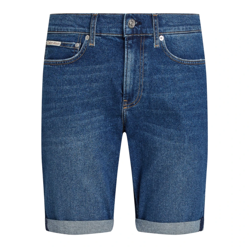Calvin Klein Jeans Men's Blue Denim Shorts, W30, Bermuda Shorts