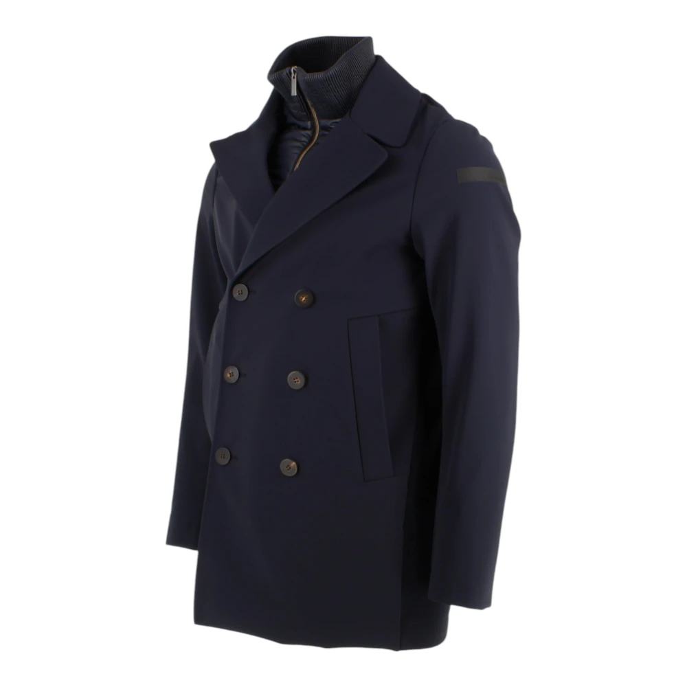 RRD Blauwe Winter Thermo Peacoat Jas Blue Heren