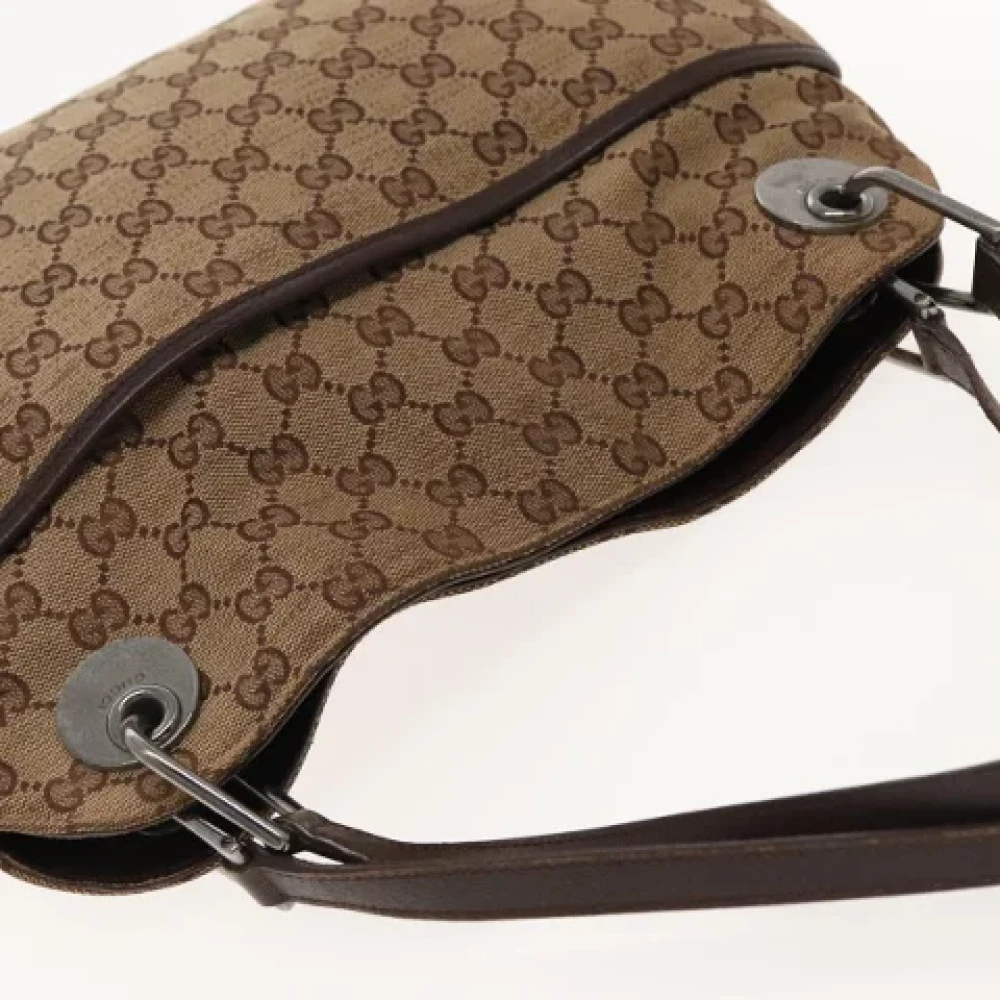 Gucci Vintage Pre-owned Canvas handbags Beige Dames