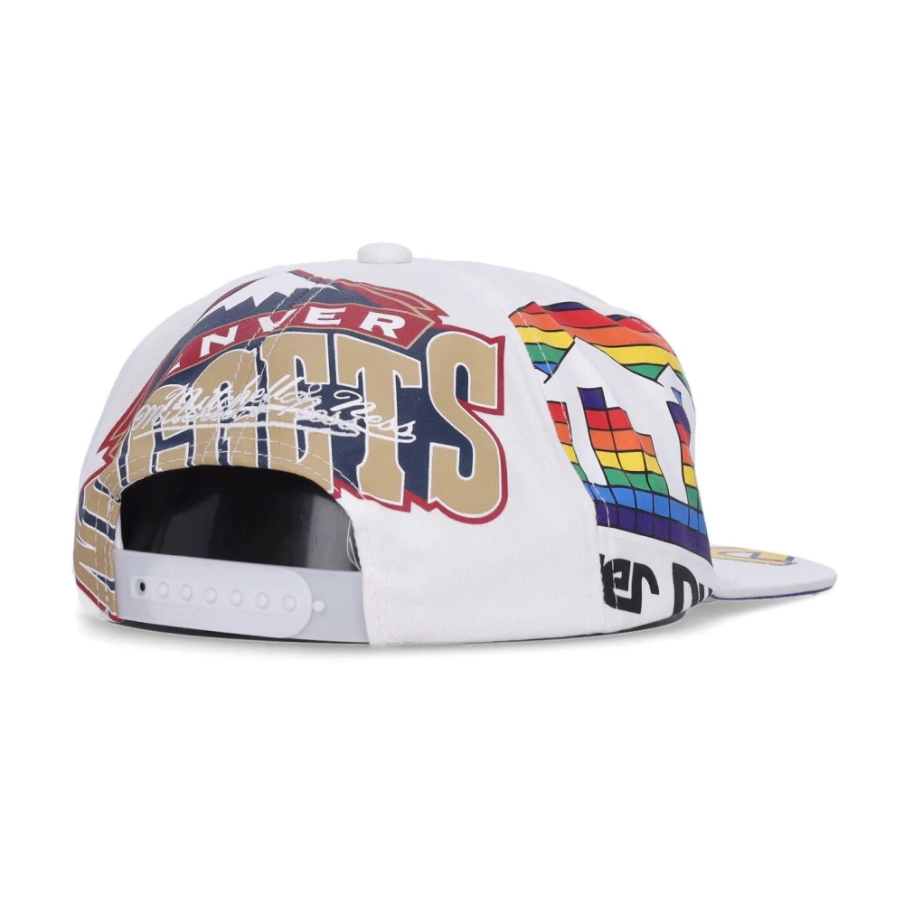 Mitchell & Ness Denver Nuggets Platte Klep Pet Wit Multicolor Heren