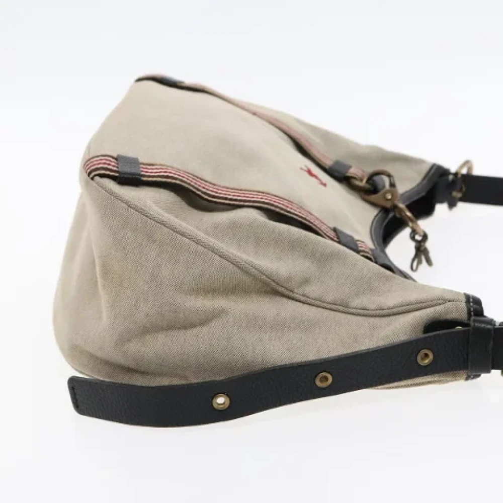 Burberry Vintage Pre-owned Canvas shoulder-bags Gray Dames