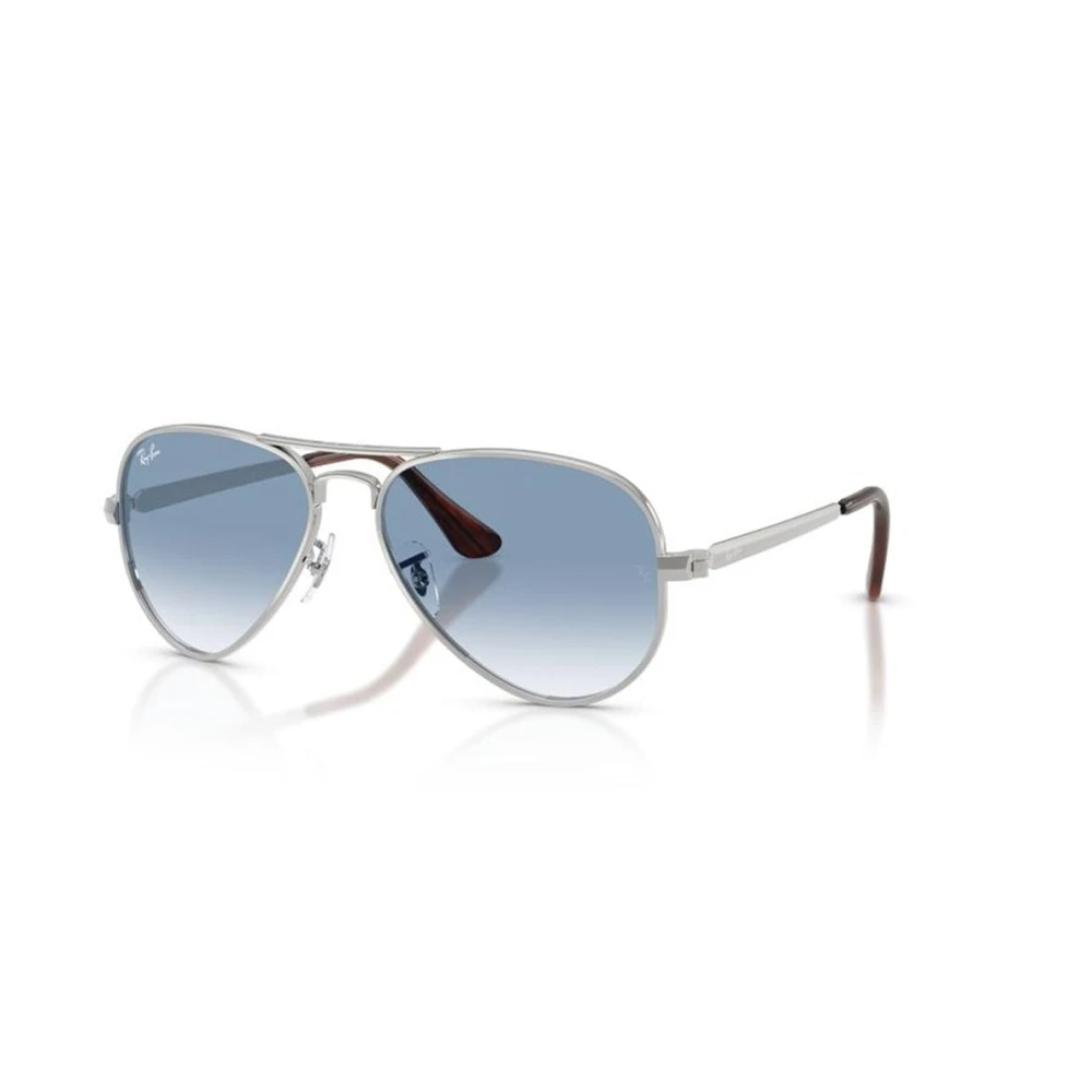 Ray-Ban Unisex Sunglass AVIATOR MAX - Frame color: Silver, Lens color: Clear Gradient Blue - Image 5