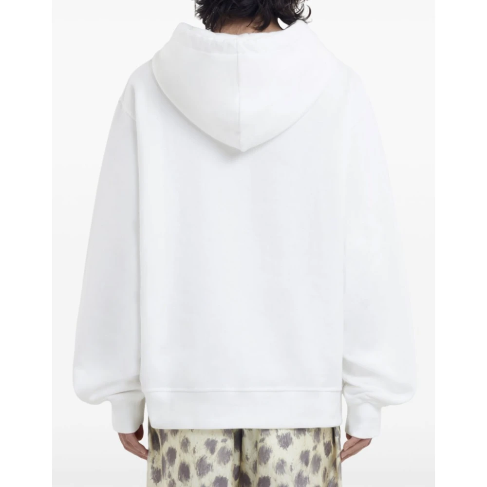 Marni Witte Hoodie Casual Streetwear Mode White Heren