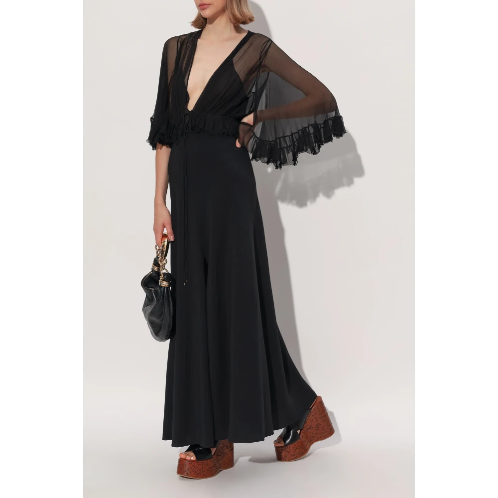 Chloé Zijden jurk Black Dames