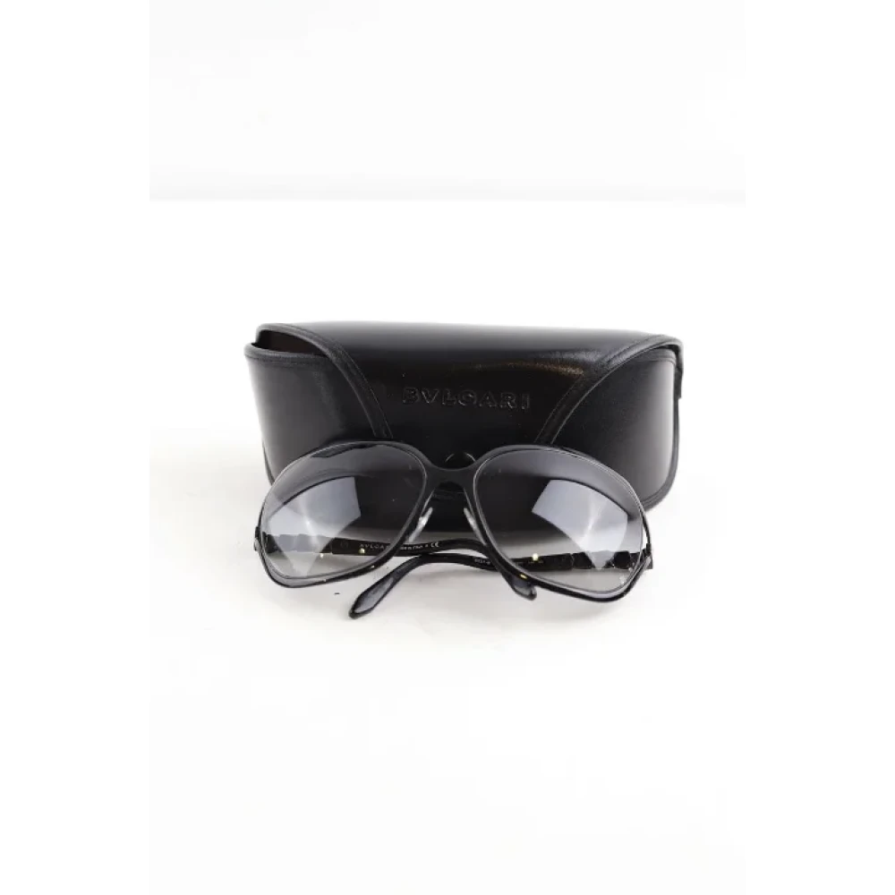 Bvlgari Vintage Pre-owned Plastic sunglasses Black Dames