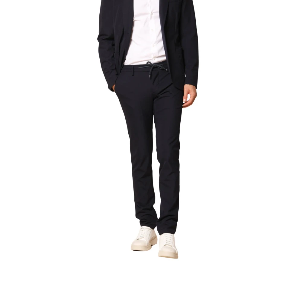 Mason's Slim Fit Jogger Chino Broek Blue Heren
