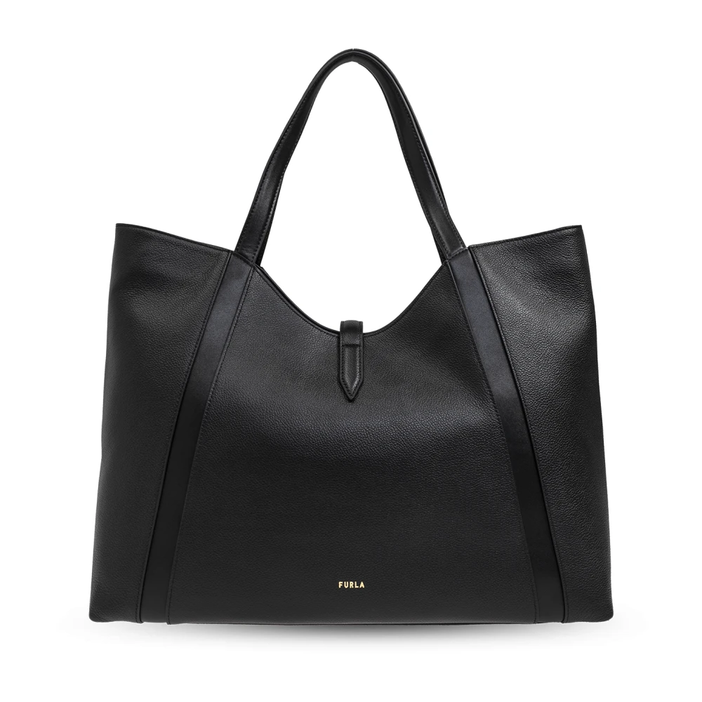 Furla Tas Goccia XL type shopper Black Dames