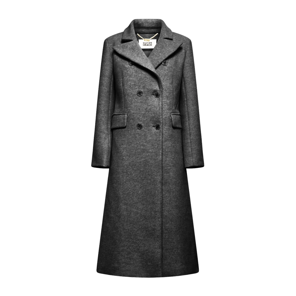 Silvian Heach Donna Grigio Cappotti, 2XS, New,