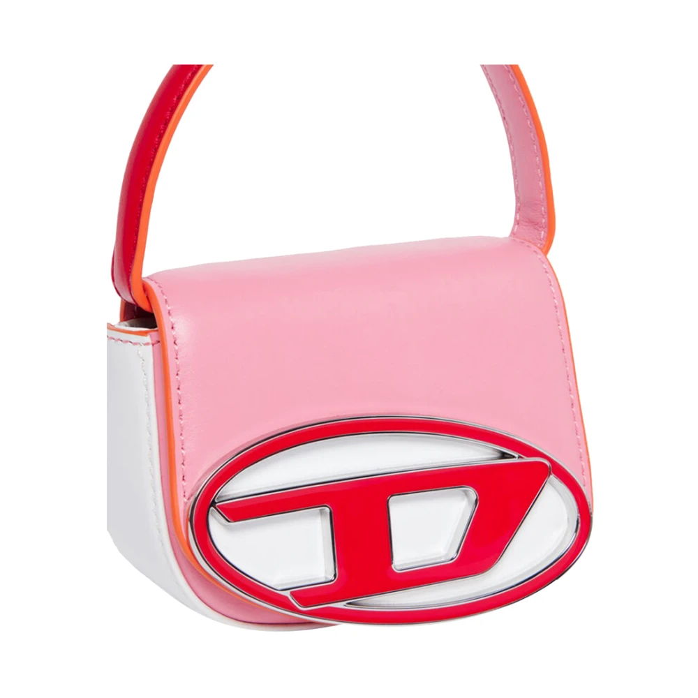 Diesel Roze Handtas met Gouden Details Pink Dames