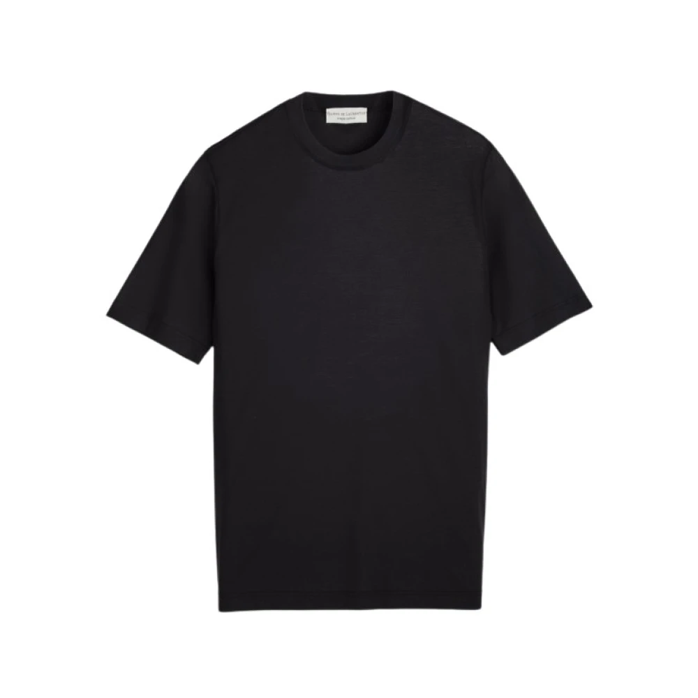 Filippo De Laurentiis Korte Mouw Ronde Hals T-shirt Black Heren