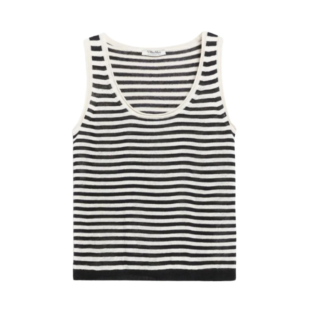 Max Mara Linnen tops en hemdjes Blue Dames