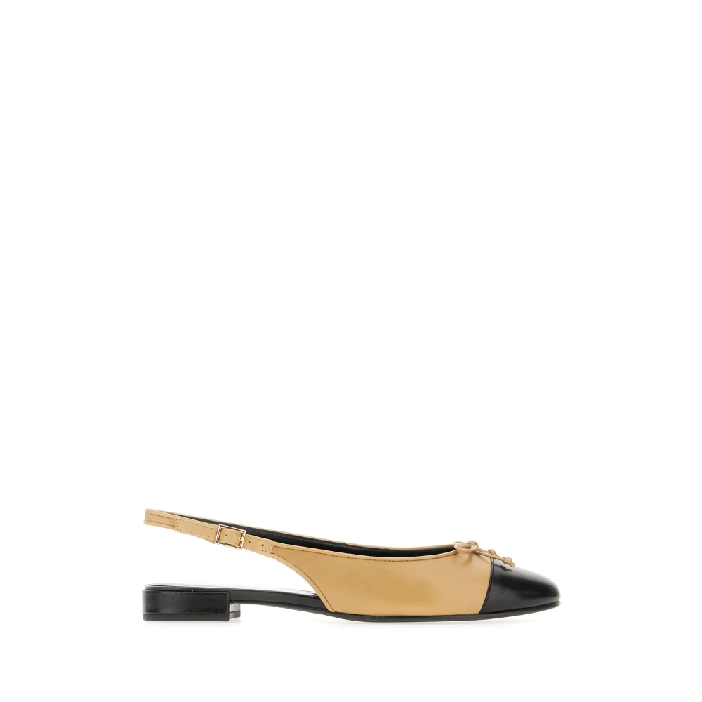 Tory Burch Women's Beige Ballerina Shoes, 6 Uk, Ballerina Flats