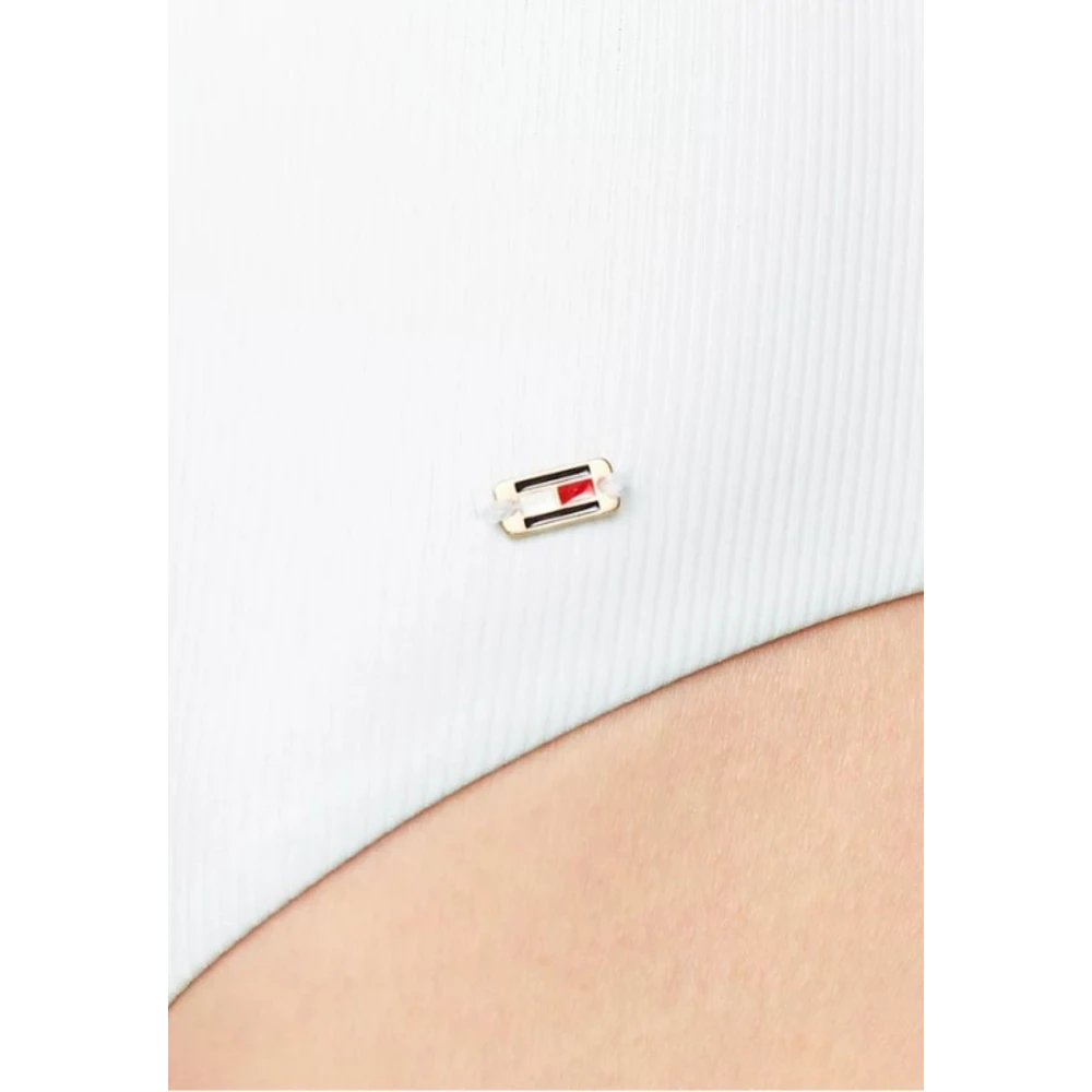 Tommy Hilfiger Vierkante hals één stuk kostuum White Dames