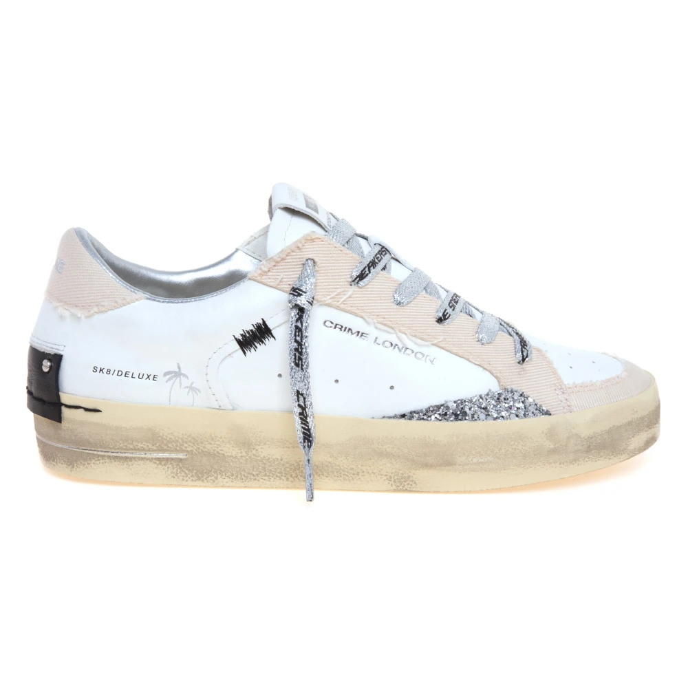 Crime London SK8 Deluxe Desert Stardust Dames Schoenen Wit