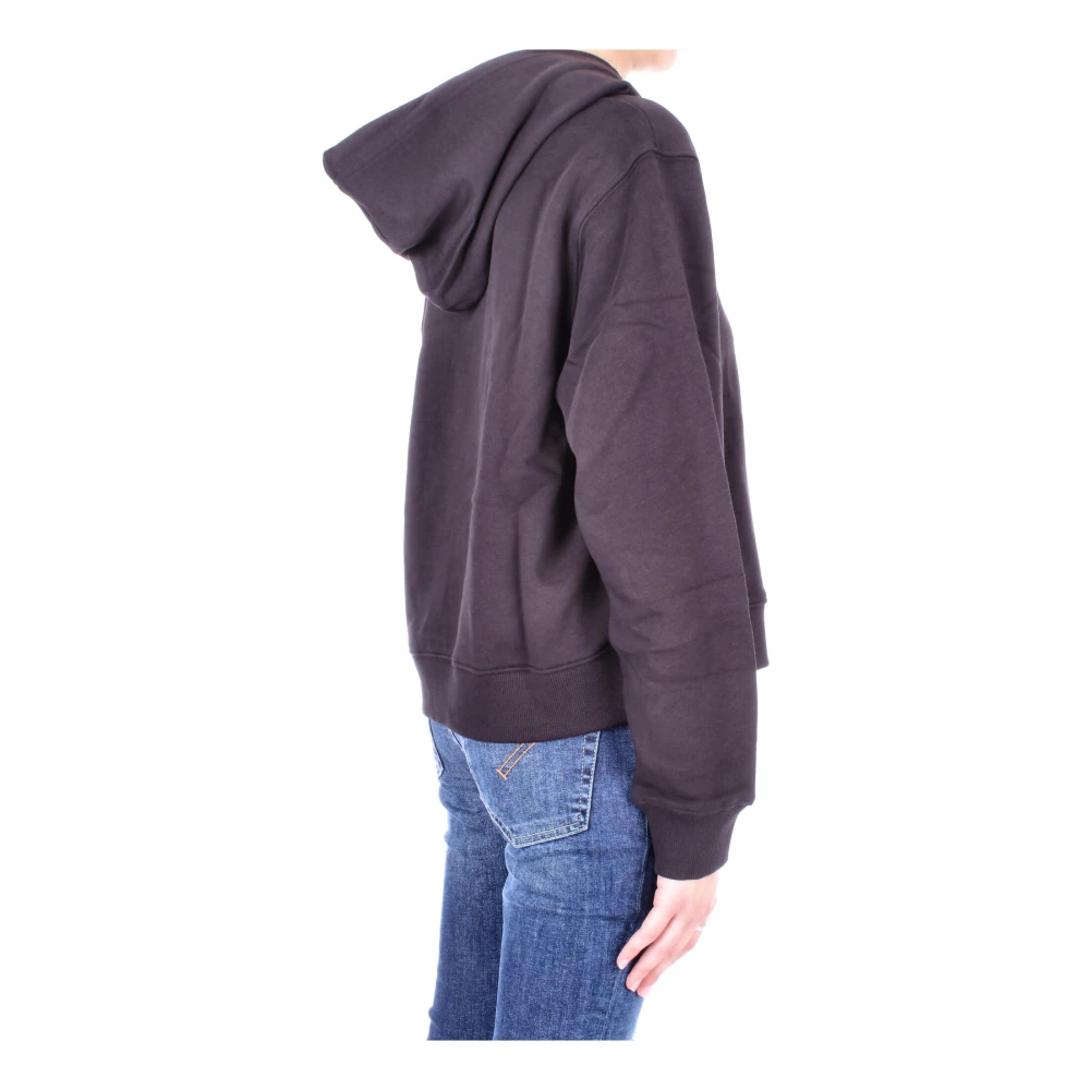 Tommy Hilfiger Zwarte Logo Front Sweater Black Dames
