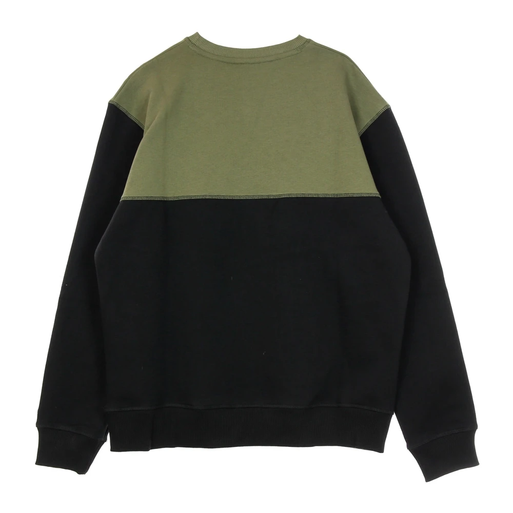 new era Outdoor Utility Crewneck Fleece Sweatshirt Zwart Olijf Black Heren