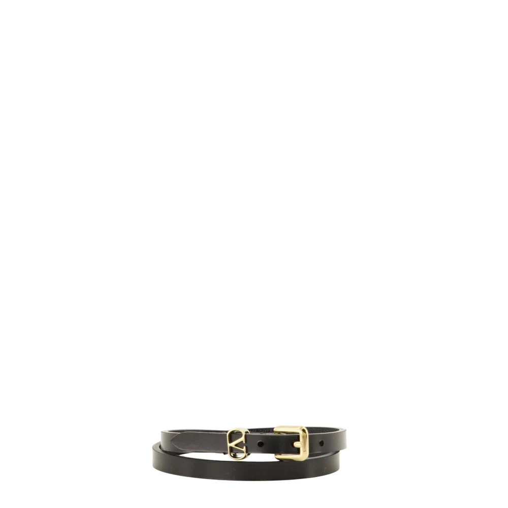 Valentino Garavani Black Bracelets, Female, One Size, Vlogo Bracelet
