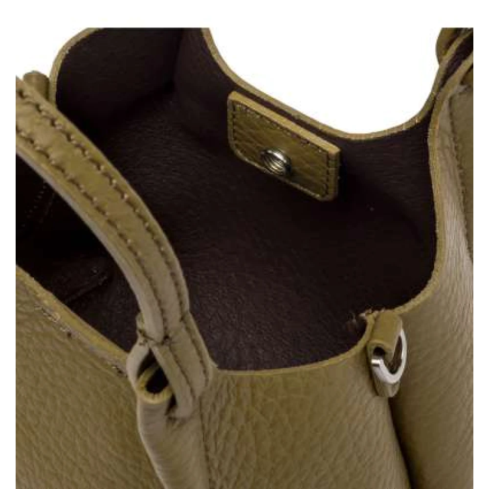 Gianni Chiarini Elegante leren handtas met magneetsluiting Green Dames