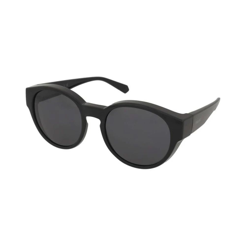Polaroid Unisex Black Sunglasses, 55 Mm, Polarized Full-Frame Sunglasses