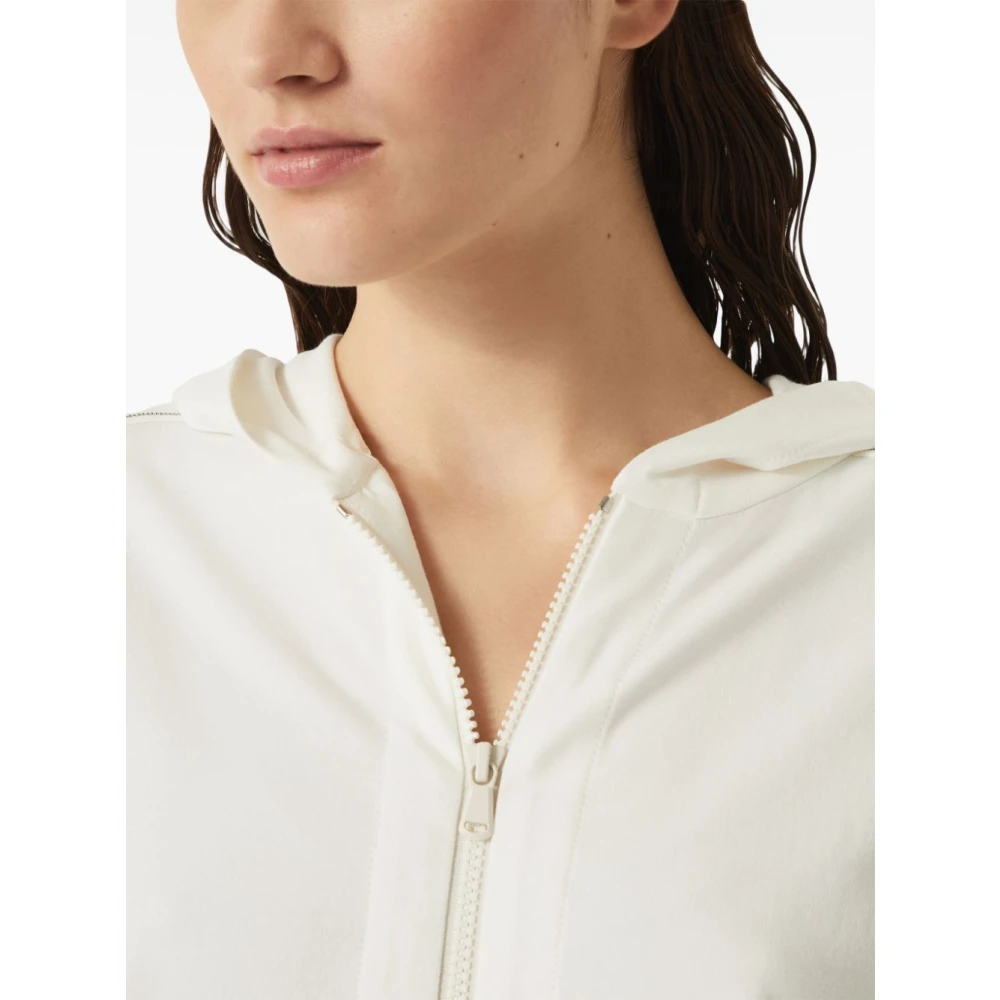 BRUNELLO CUCINELLI Witte Sweater met Rits White Dames