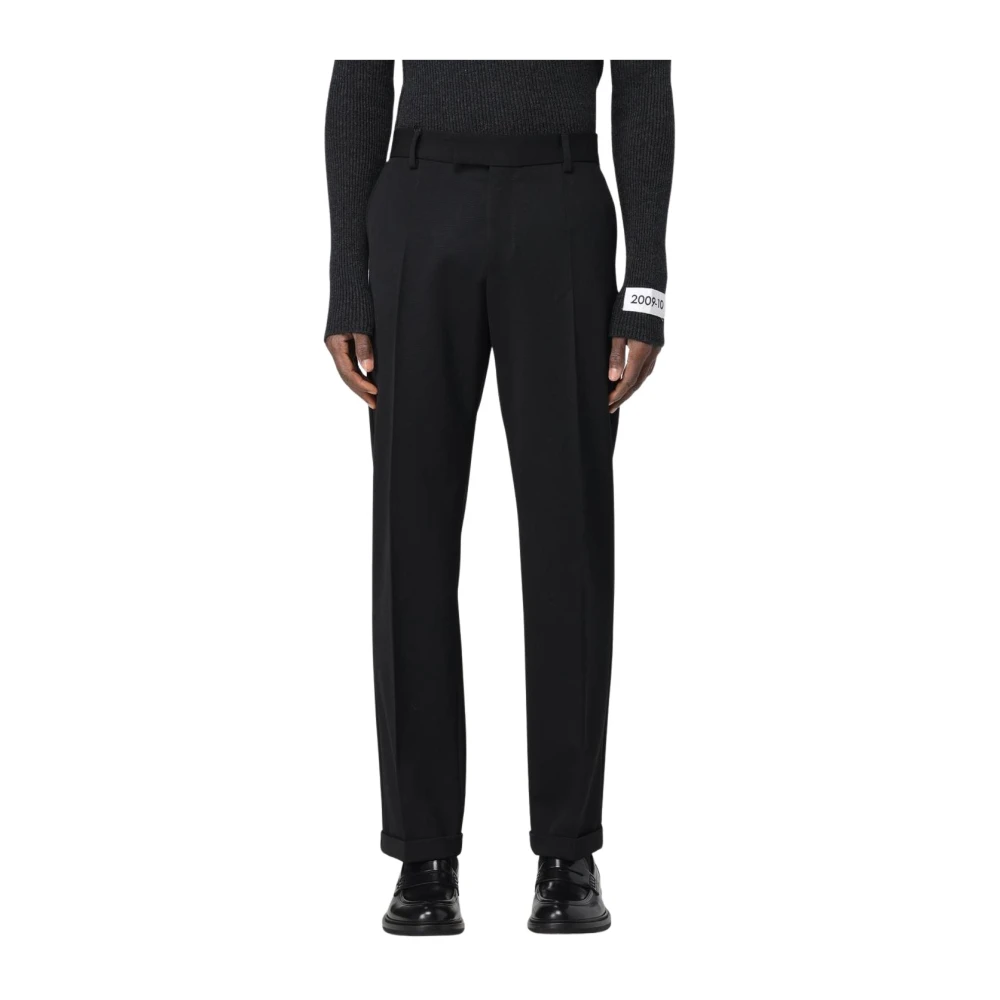 Dolce & Gabbana Men's Black Suit Trousers,, Wool Dress Trousers Medium