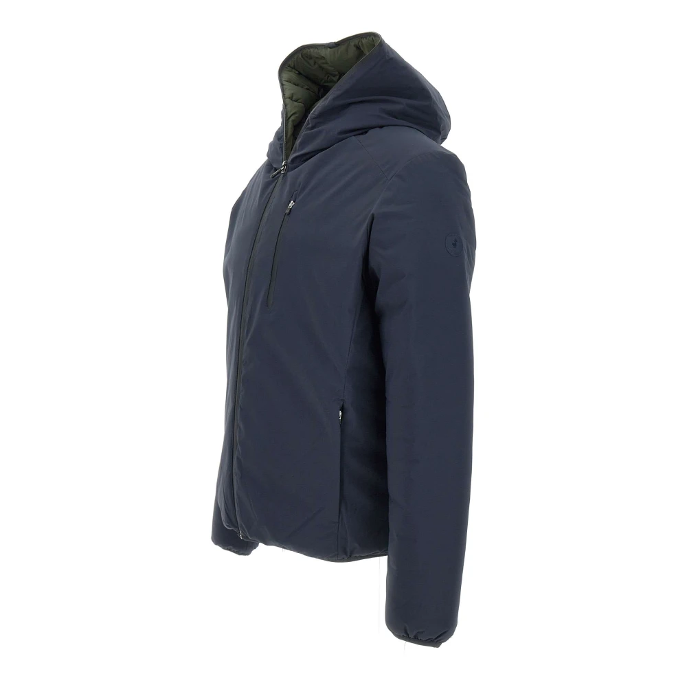 Save The Duck Omkeerbare capuchonjas marineblauw Blue Heren