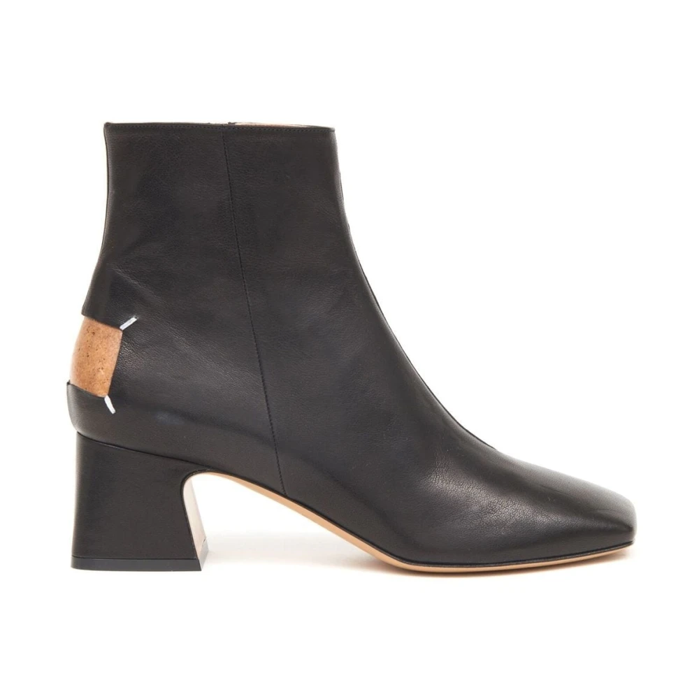 Maison Margiela Zwarte vierkante haklaarzen Black Dames