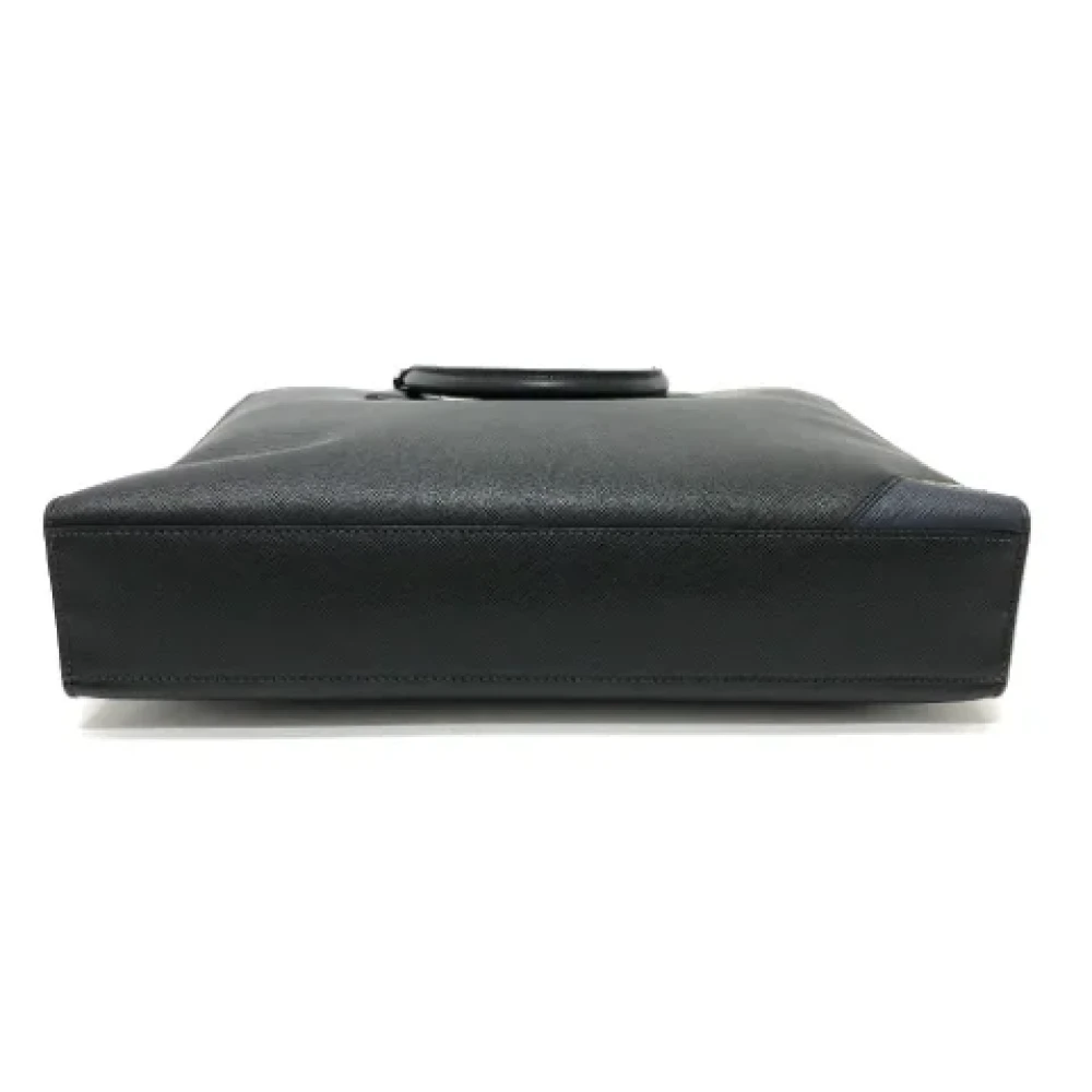 Prada Vintage Pre-owned Leather prada-bags Black Heren