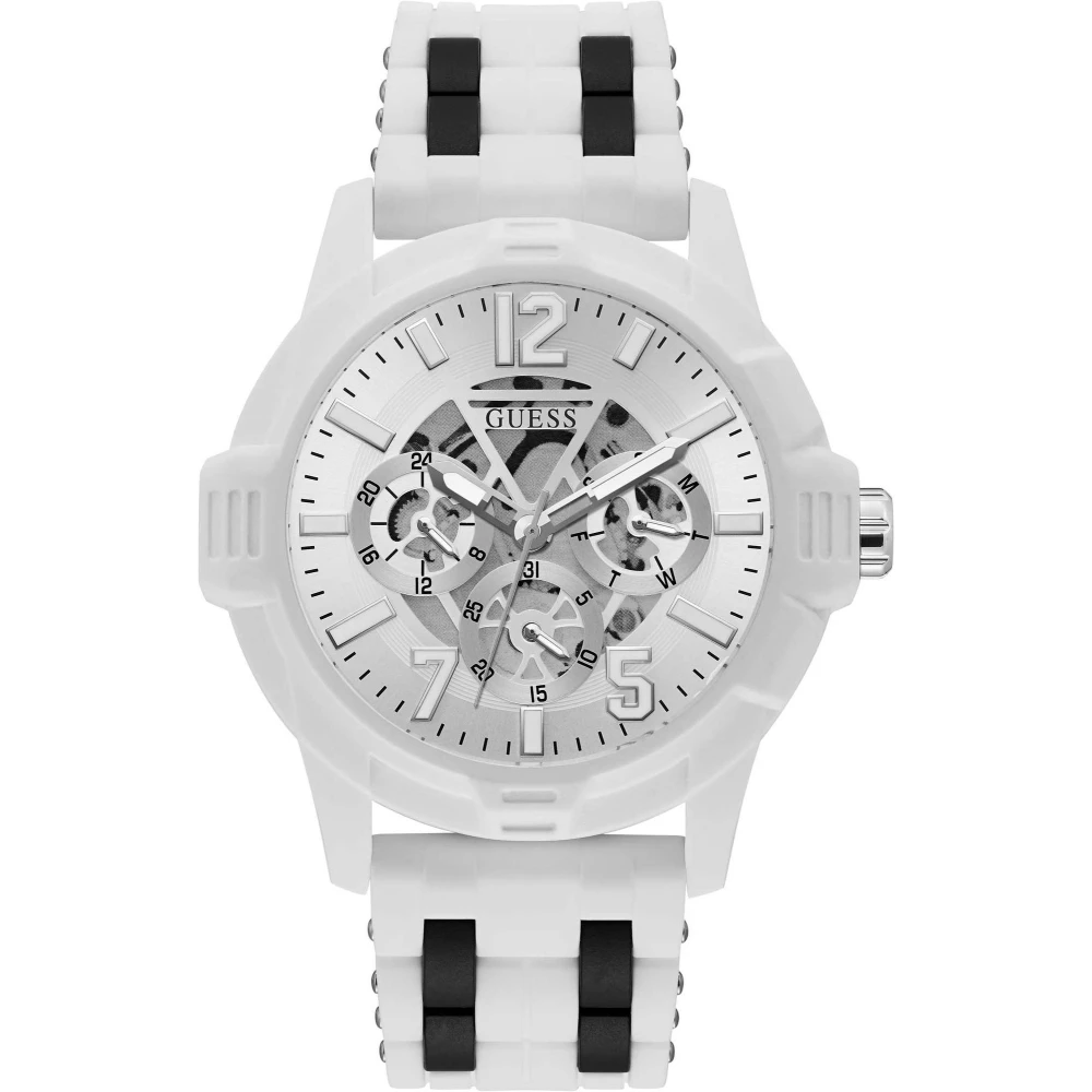 Guess Herr Multifunktionsklocka Striker vit 48 mm White, Herr