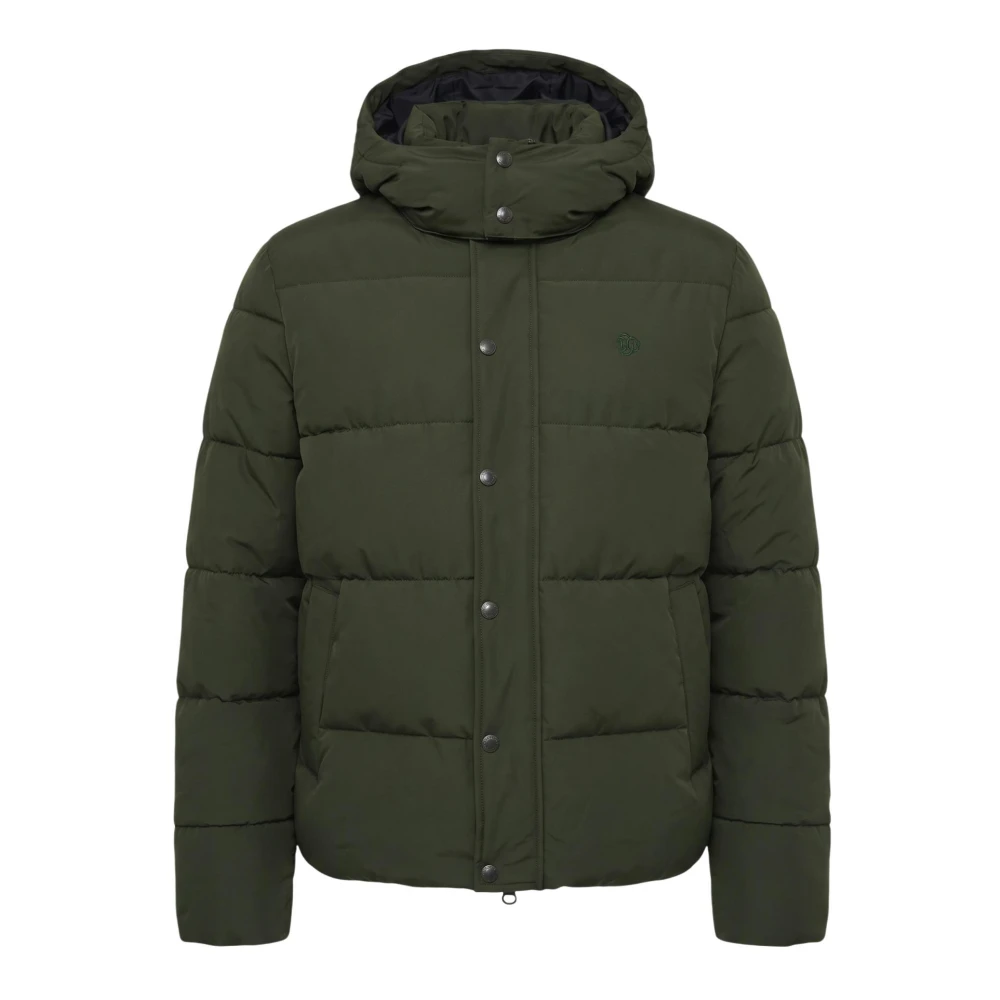 Superdry Uomo Verde Uomini, Giacche Invernali, Piumino Con Cappuccio Di Alta Qualità, (M) - Immagine 4