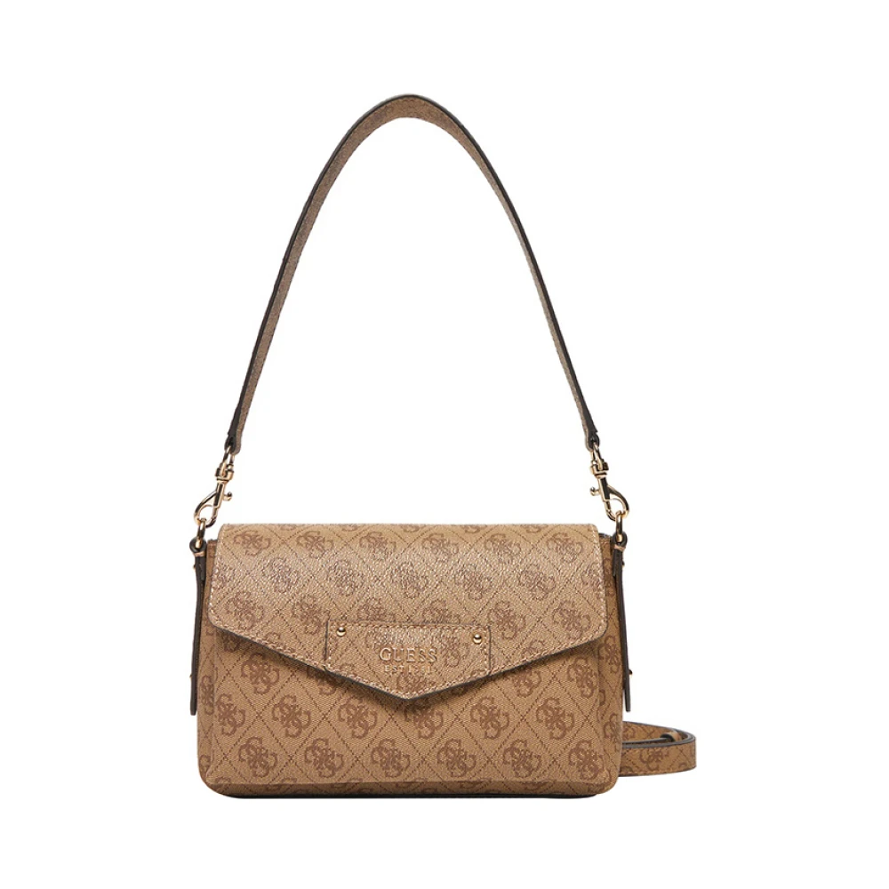 Guess Elegante beige handtas met gouden details Beige Dames