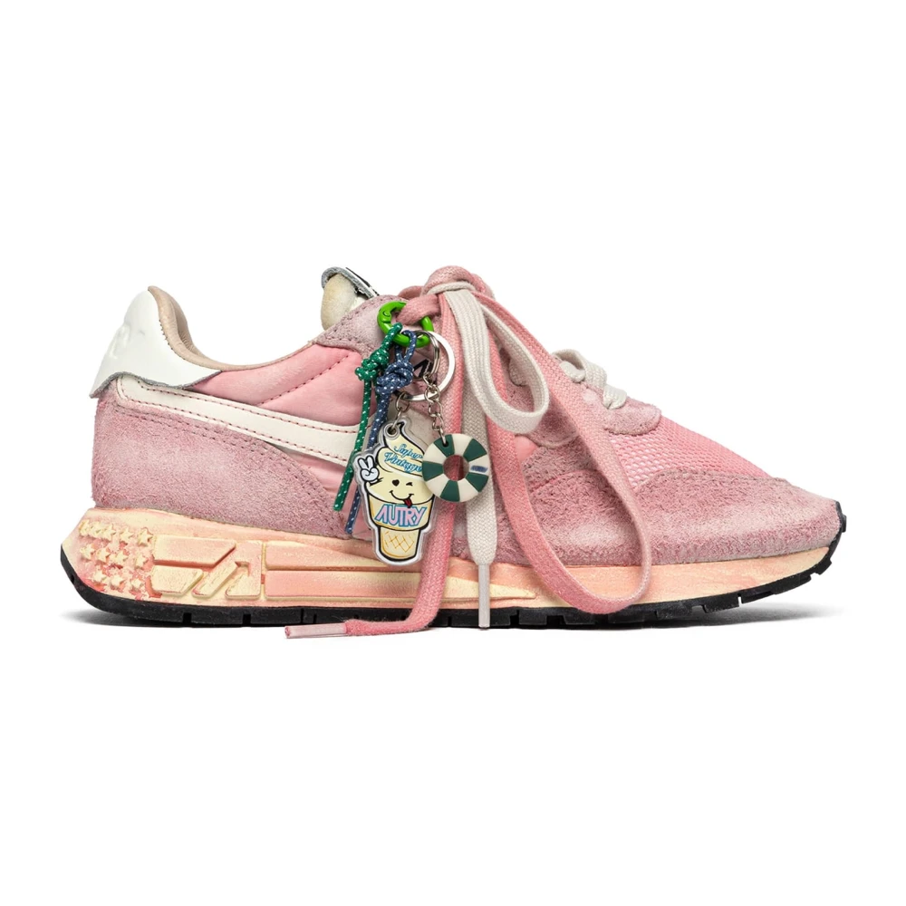 Autry Reelwind Super Vintage Low Trainers - Female - Sneakers - Pink - 3 Uk - Shoes