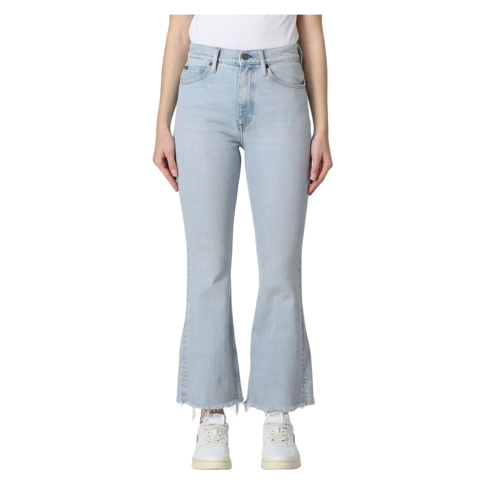 Polo Ralph Lauren Donna Blu Jeans Svasati Cropped