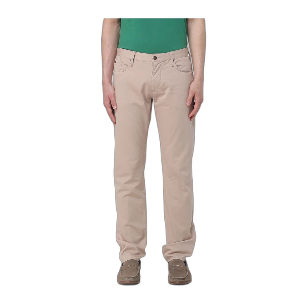 Emporio Armani Uomo Beige Pantaloni, W33, New,