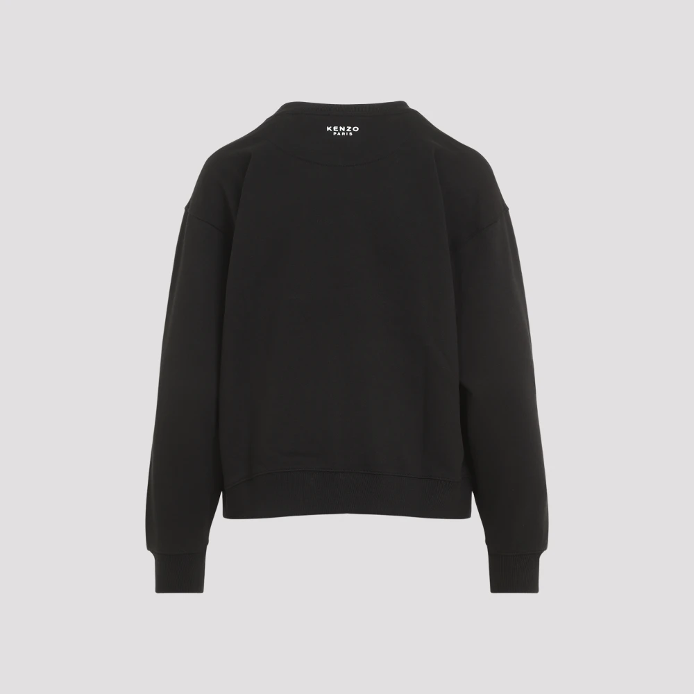 Kenzo Zwarte Sweatshirt Stijlvol Comfortabel Modieus Black Dames
