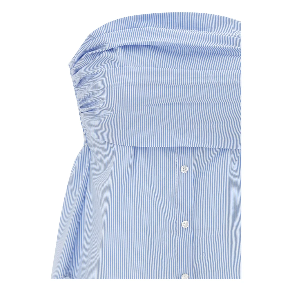 Kaos Gestreepte Katoenmix Top Italië Blue Dames