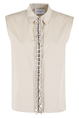 chemise-elegante-avec-strass-blush-sans-manches