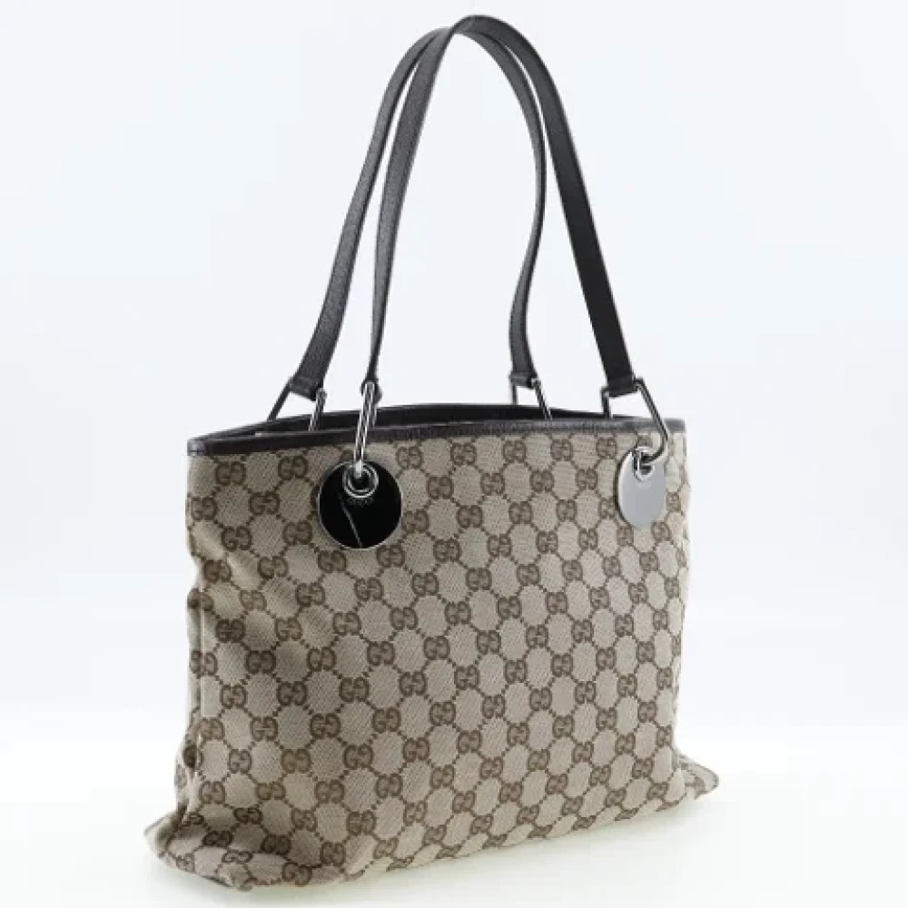 Gucci Vintage Pre-owned Fabric gucci-bags Beige Dames