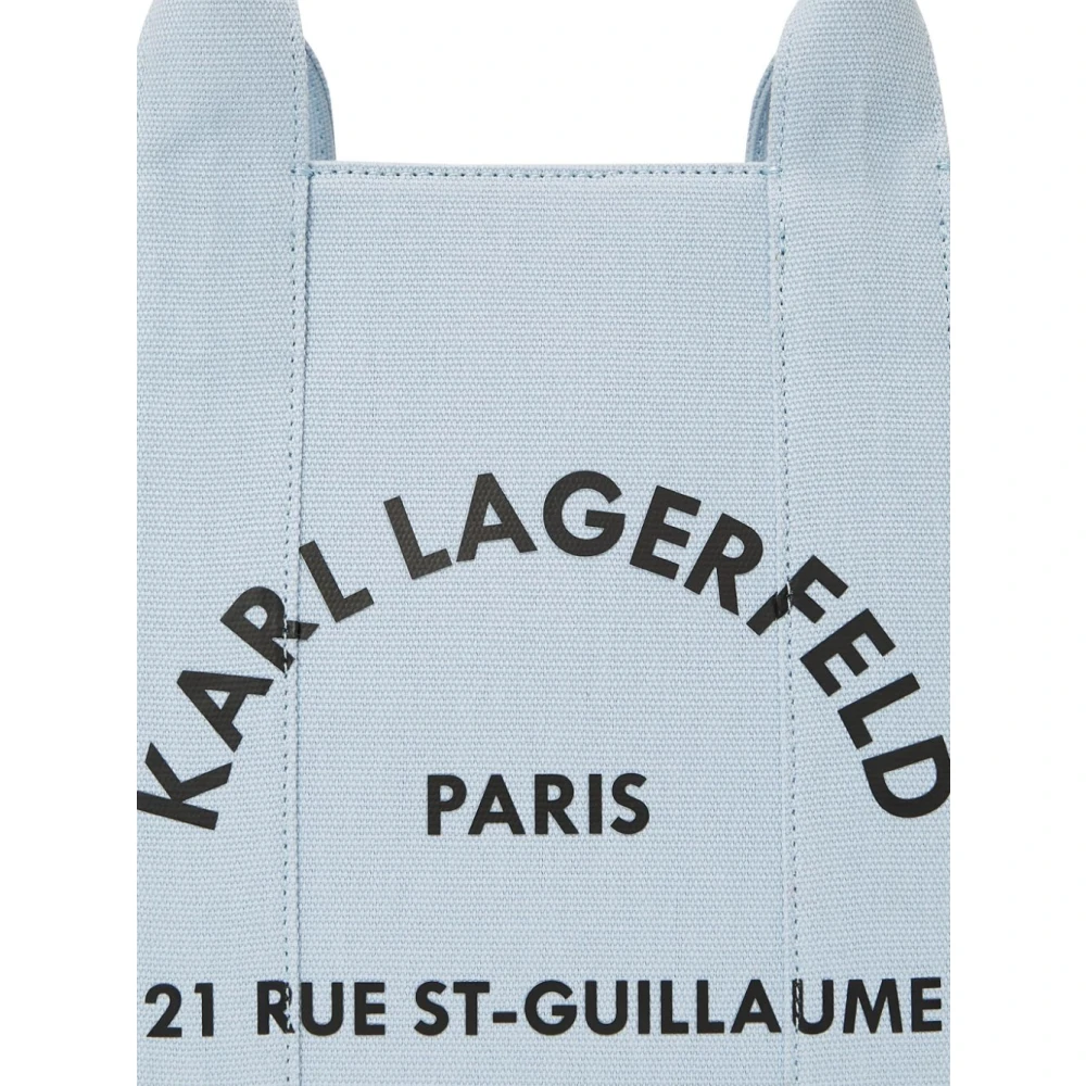 Karl Lagerfeld Tote M Celeste Lona Logo Circular Blue Dames