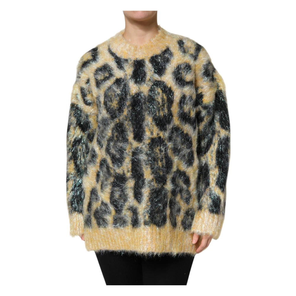 Dolce & Gabbana Pullover Crew Neck Jumper - Female - Round-Neck Knitwear - Multicolor - 2XS - Knitwear