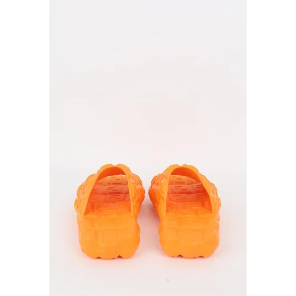 Fendi Vintage Pre-owned Rubber sandals Orange Dames