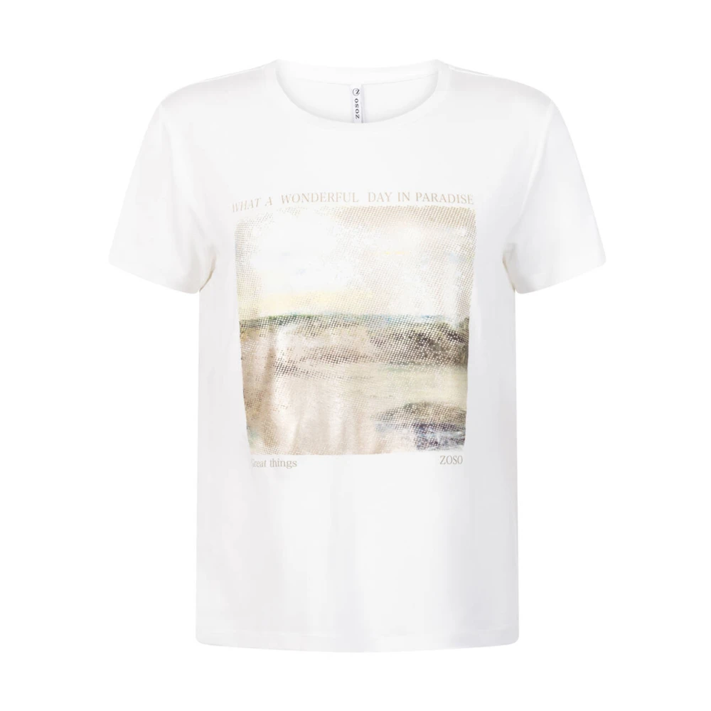 Zoso Valerie T-shirt White Dames
