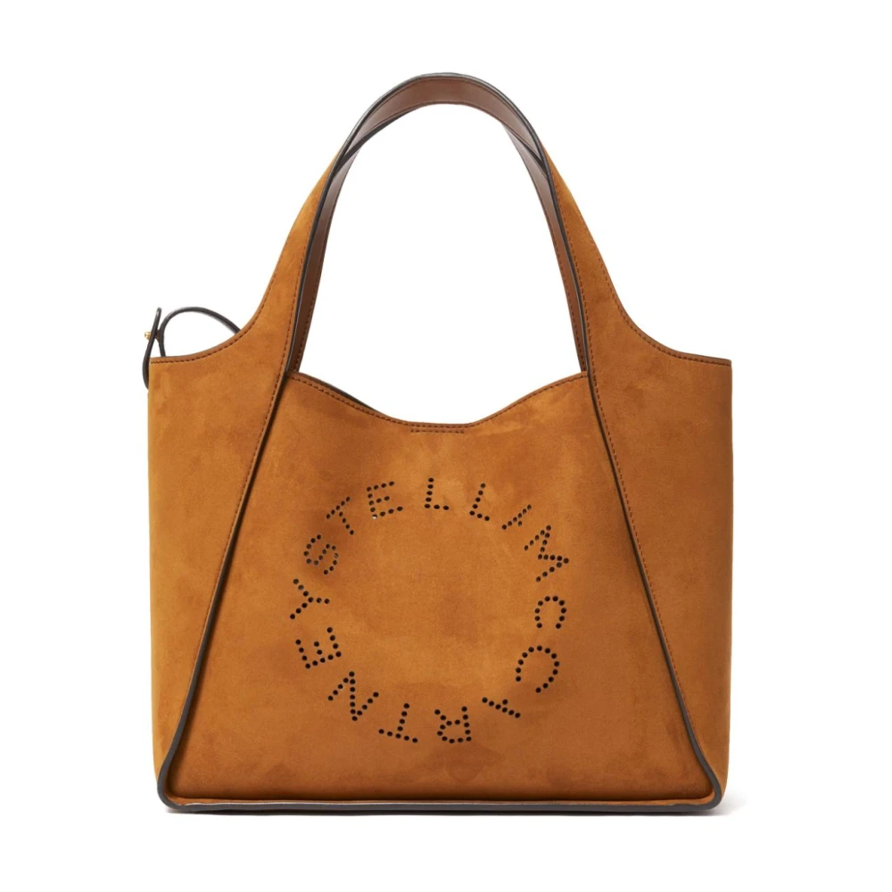 Stella Mccartney Bruine imitatie suède tas met studs Brown Dames