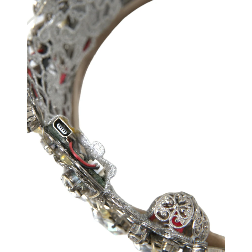 Dolce & Gabbana Kristallen Kroon Tiara LED Diadeem Gray Dames