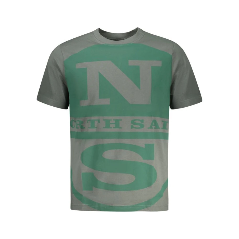 North Sails Hombre Verde Camisetas, Talla: 2XL