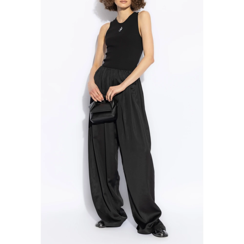 JW Anderson Top met logo Black Dames