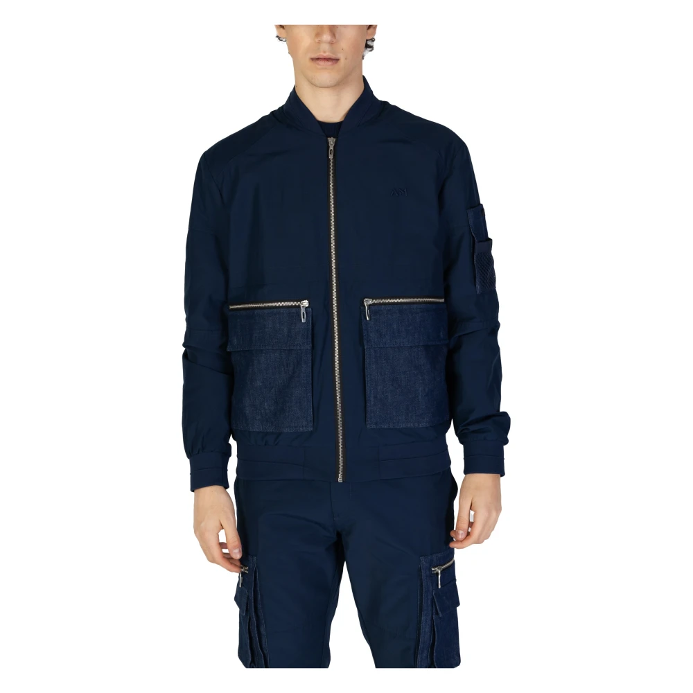 Antony Morato Blauwe Ritsjas Lente Zomer Effen Blue Heren