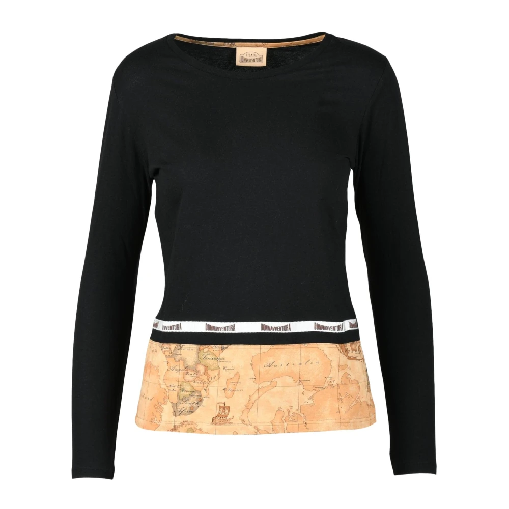 Alviero Martini 1a Classe Katoenen T-shirt met stijlvol ontwerp Black Dames
