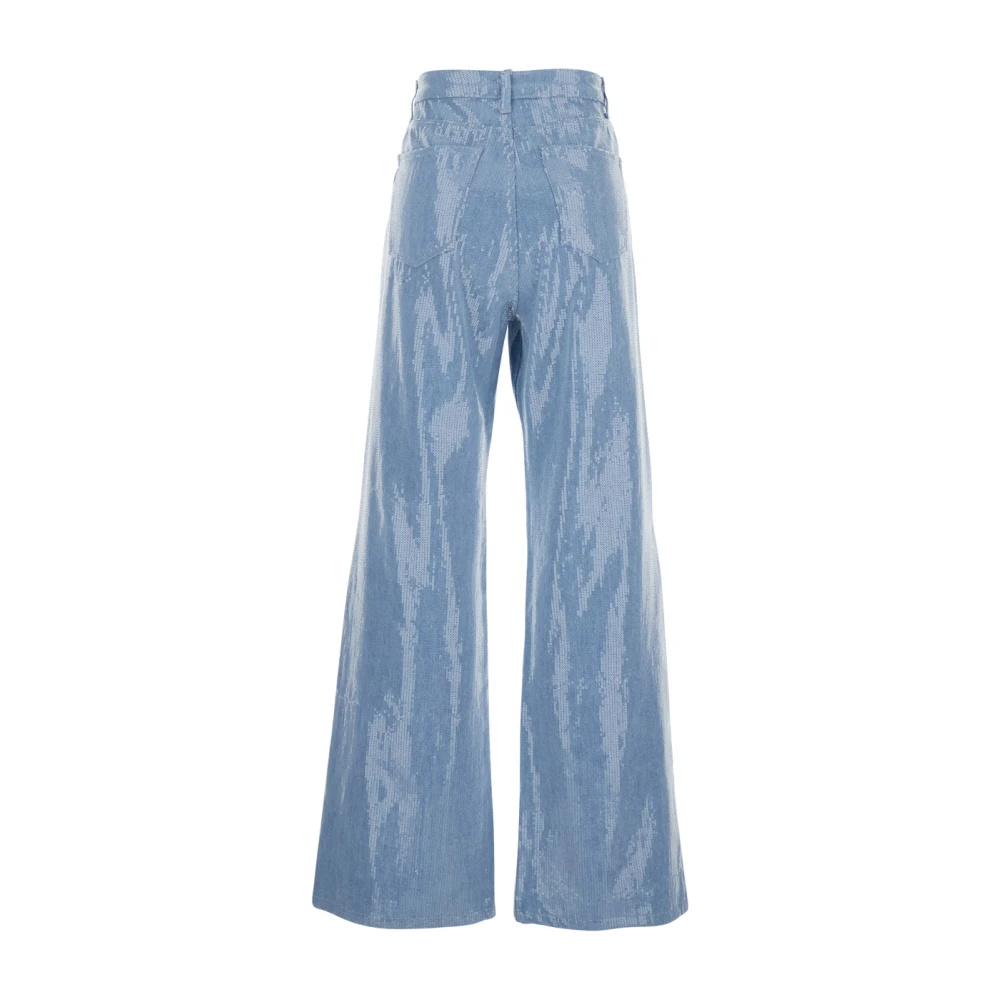 Federica Tosi Paillet Blauwe Jeans voor Vrouwen Blue Dames