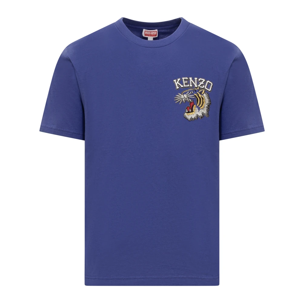 Kenzo Tiger Varsity T-Shirt Blue Heren